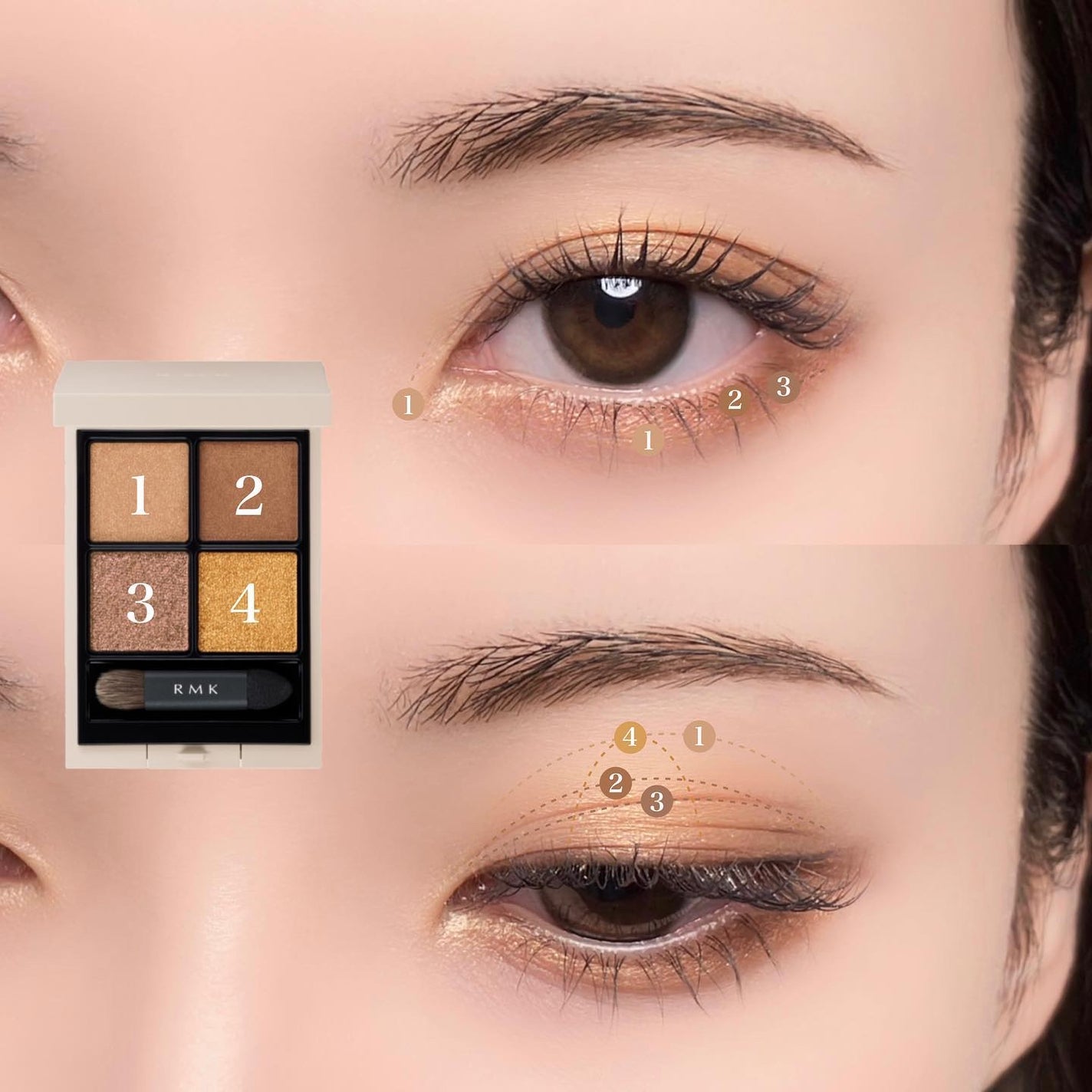 RMK シンクロマティック アイシャドウパレット/RMK/アイシャドウパレットを使ったクチコミ(5枚目)