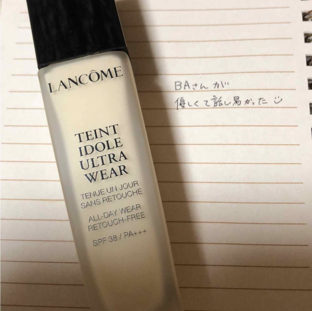 タンイドル ウルトラ ウェア リキッド/LANCOME/リキッドファンデーションを使ったクチコミ（1枚目）