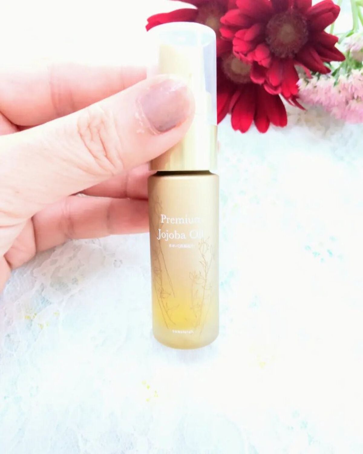 プレミアムピュアジェイオイル(100%ホホバオイル)/サンナチュラルズ/フェイスオイルを使ったクチコミ(3枚目)