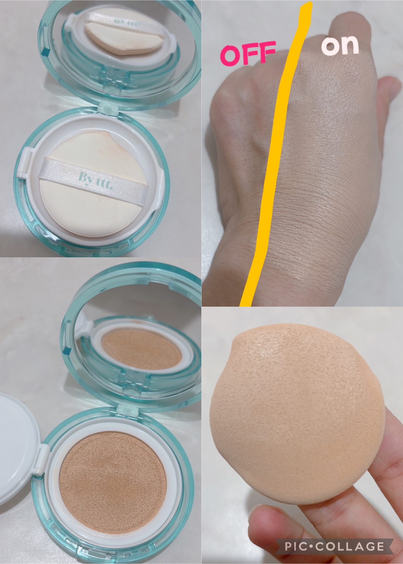 クリアデイリークッション/By ttt./クッションファンデーションを使ったクチコミ（2枚目）