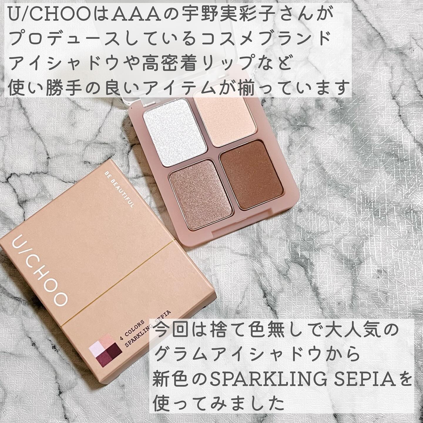  グラム アイ シャドウ スパークリングセピア(SPARKLING SEPIA)/U/CHOO/アイシャドウパレットを使ったクチコミ（3枚目）