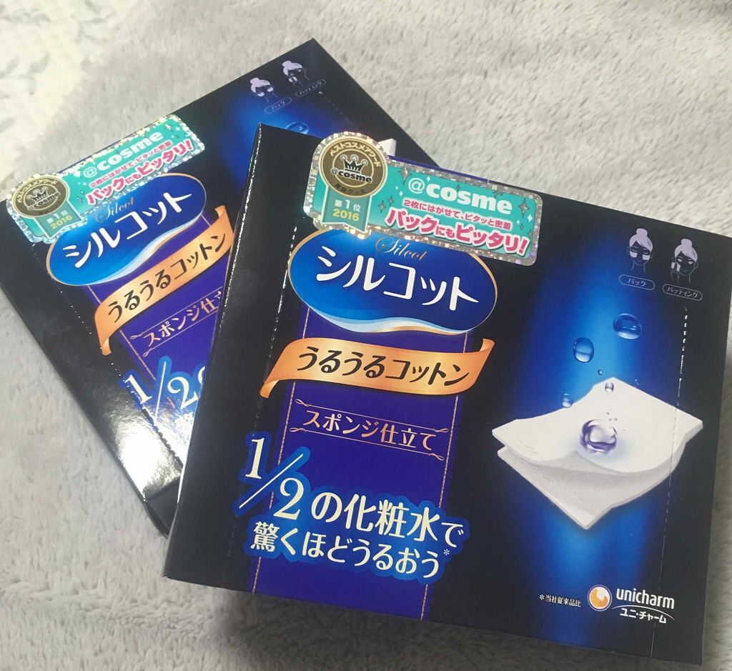 送料込み ユニチャーム メイク用品 メイクオフ うるうるコットン シルコット スポンジ仕立て おすすめコットン 80枚入