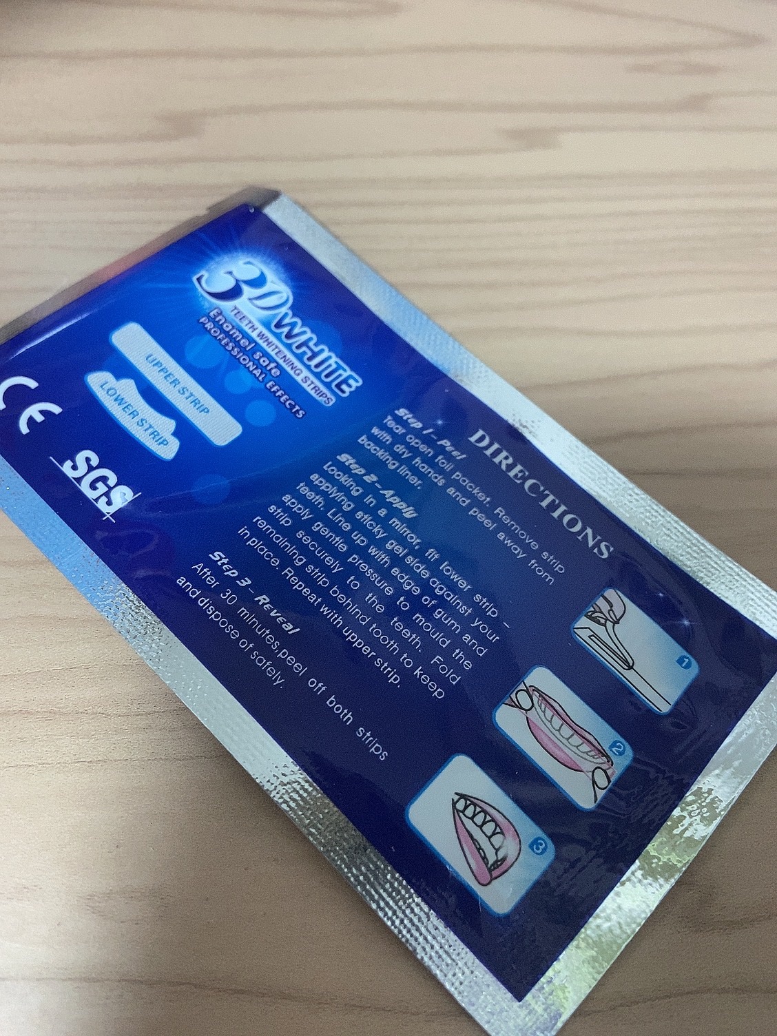 TEETH WHITENING STRIPS/3D WHITE/その他オーラルケアを使ったクチコミ（2枚目）
