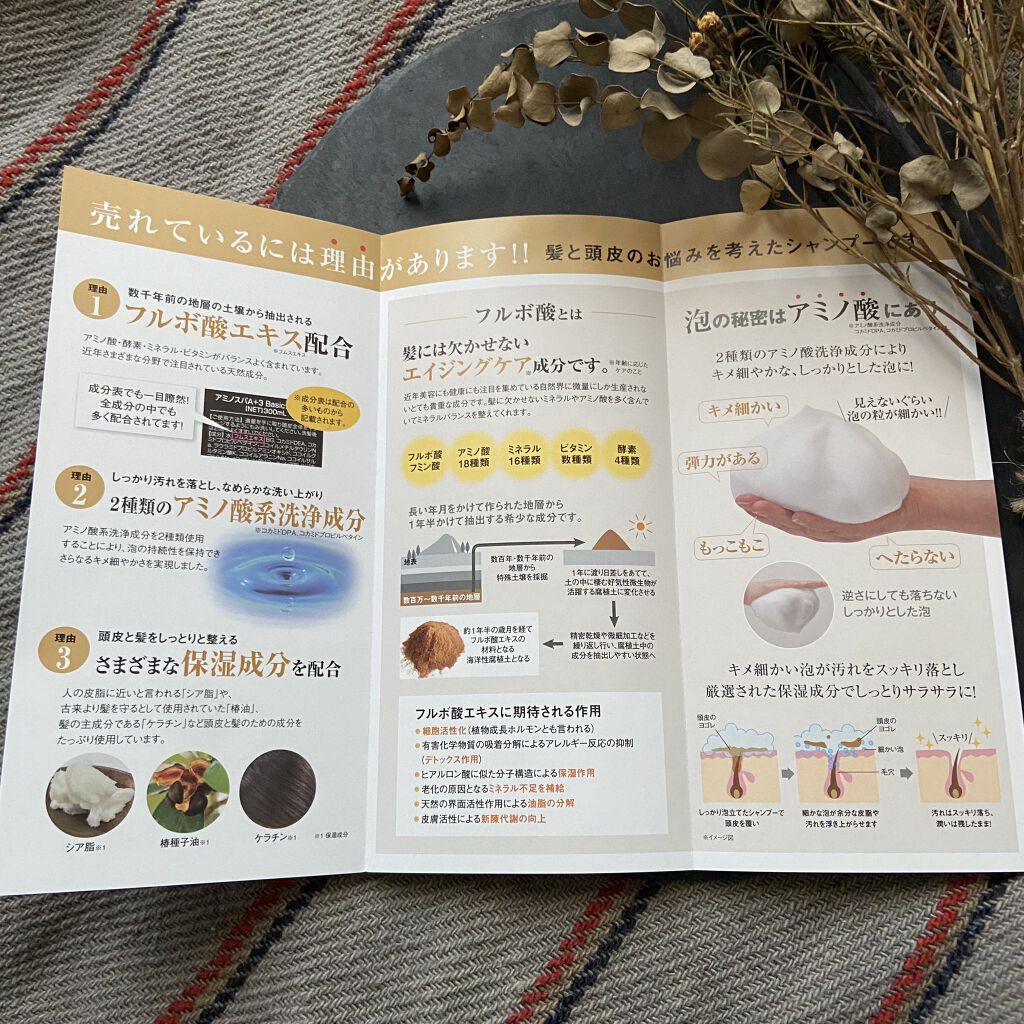 aminospaA+3 paste shampoo/サロンシャンプー/市販シャンプーを使ったクチコミ（3枚目）