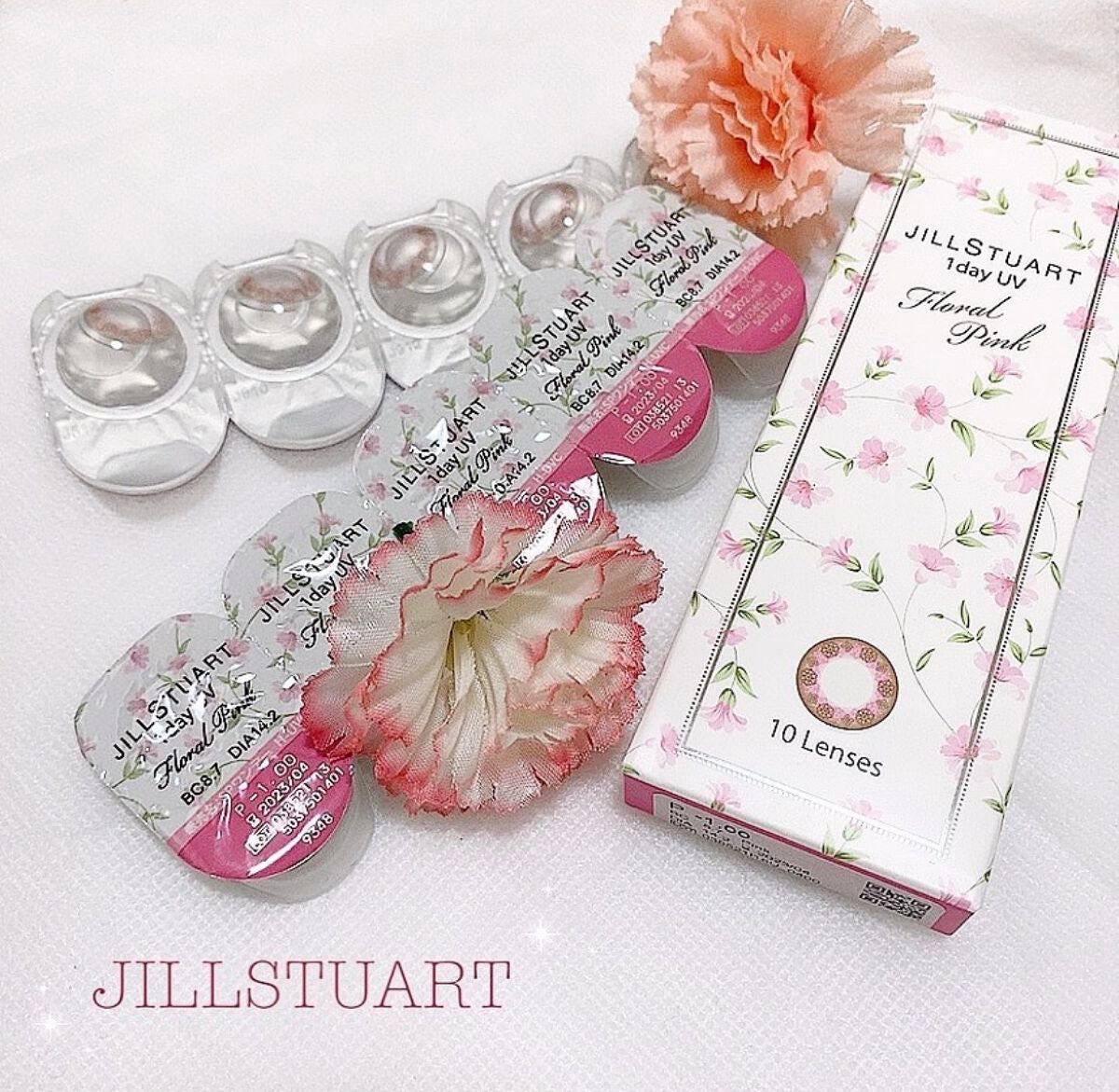⭐️ on LIPS 「JILLSTUARTカラコンフローラルピンク🌸ピンク系の化粧す..」(1枚目)