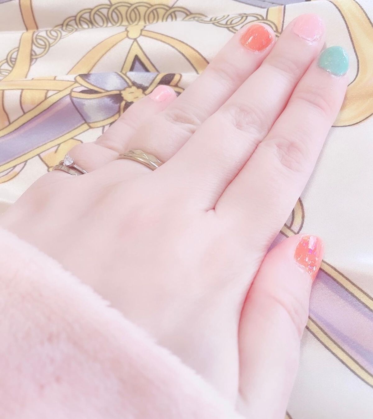 カラフルネイルズ/キャンメイク/マニキュアを使ったクチコミ（3枚目）