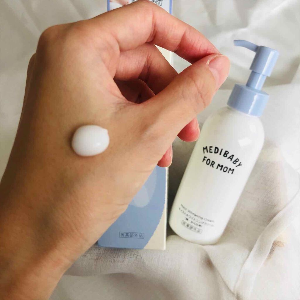 薬用モイストホワイトニングクリーム/MEDIBABY/フェイスクリームを使ったクチコミ（3枚目）