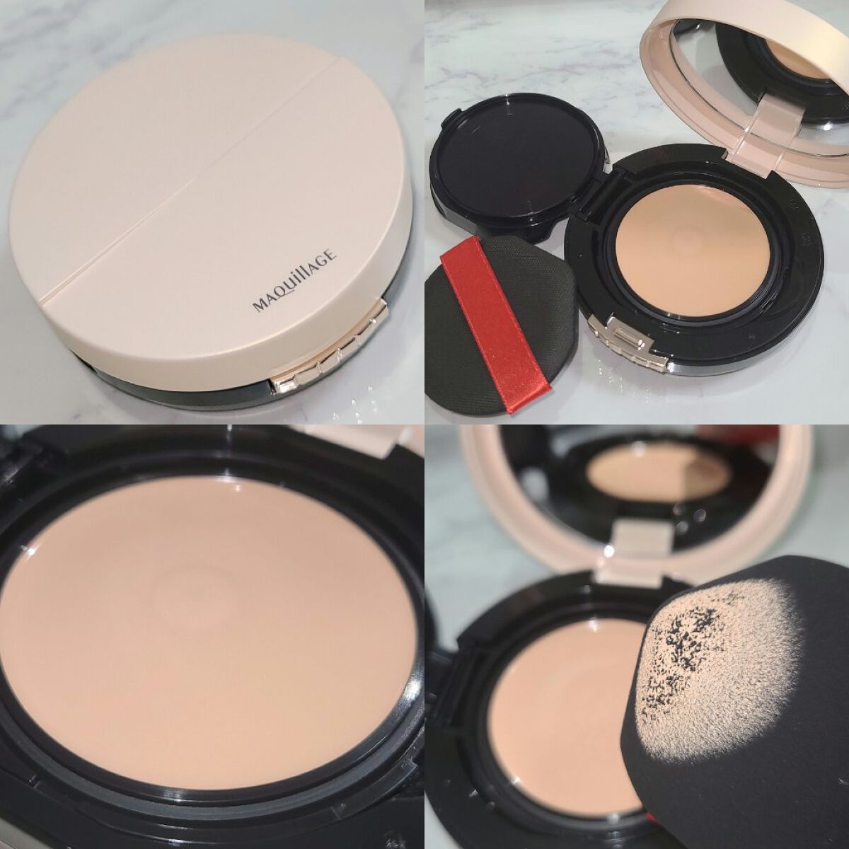 ドラマティッククッションジェリー/マキアージュ/クッションファンデーションを使ったクチコミ（2枚目）