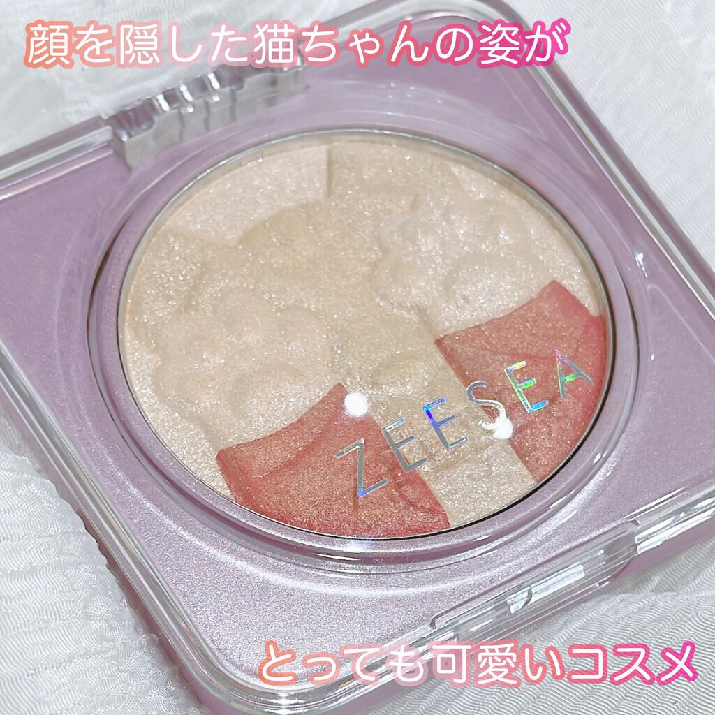 キャットハイライティングブラッシュ/ZEESEA/パウダーハイライトを使ったクチコミ(5枚目)