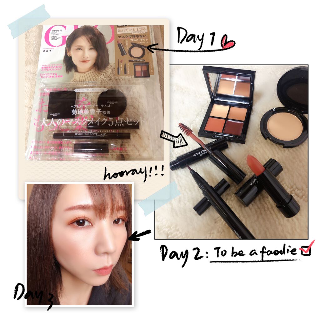 侘助 on LIPS 「雑誌の付録でメイクこんにちは❁❁❁侘助ですฅ^̳•·̫•̳^ฅ..」(1枚目)