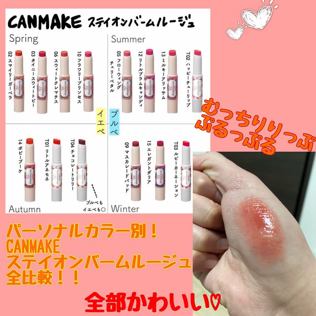 ステイオンバームルージュ/キャンメイク/口紅を使ったクチコミ（1枚目）