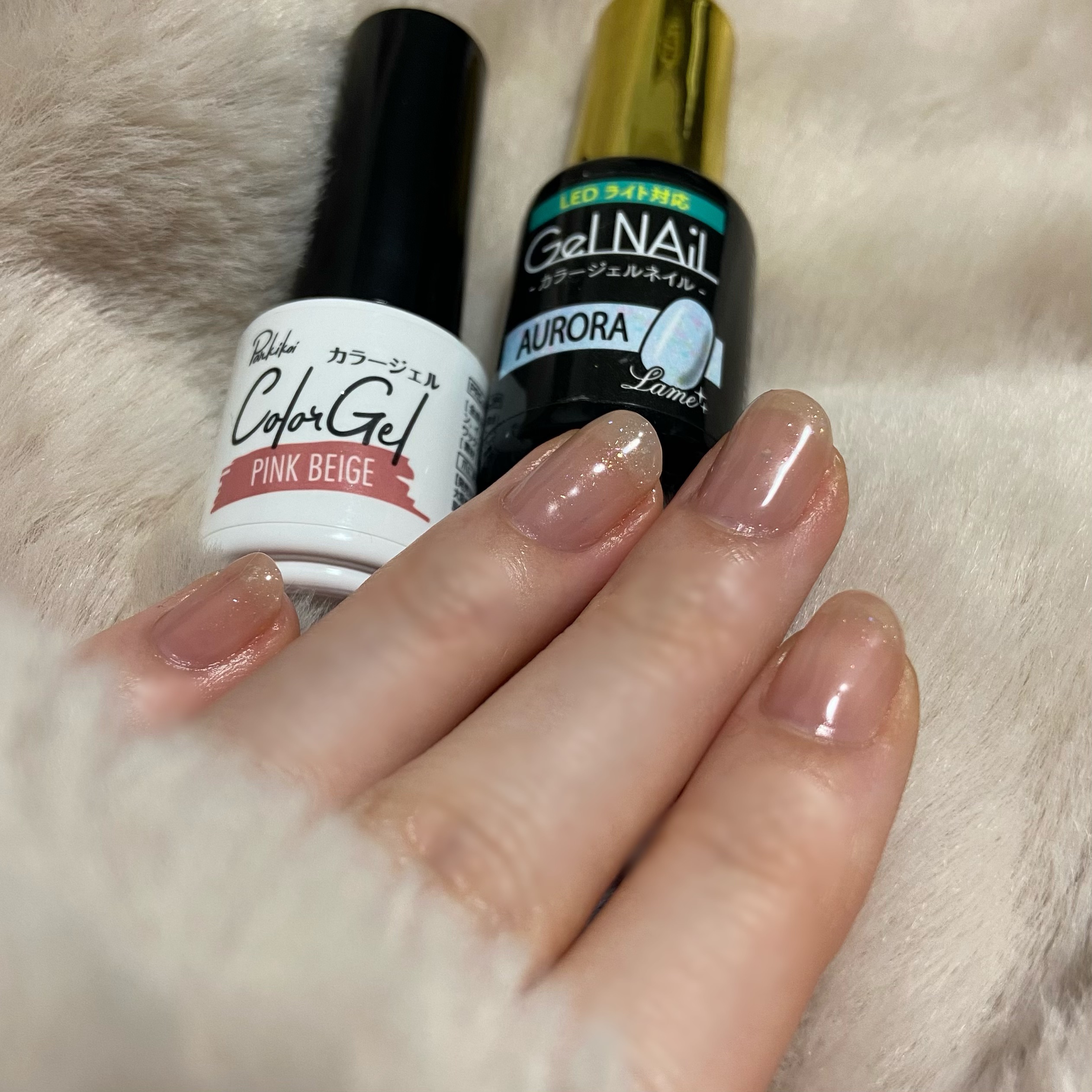 ジェルネイル オーロラ/セリア/ジェルネイルを使ったクチコミ（1枚目）