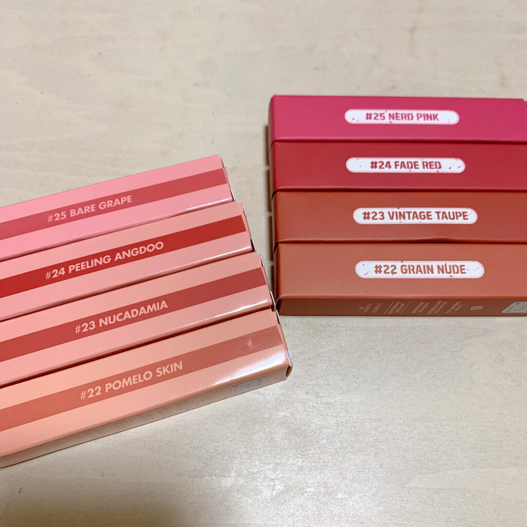 ジューシーラスティングティント/rom&nd/リップティントを使ったクチコミ（2枚目）