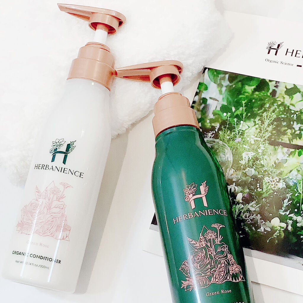 ハーバニエンス シャンプー・コンディショナー(グリーンローズ)/HERBANIENCE/市販シャンプーを使ったクチコミ(4枚目)