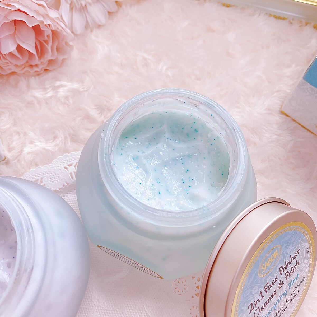 フェイスポリッシャー リフレッシング（ミント）/SABON/スクラブ・ゴマージュを使ったクチコミ（3枚目）