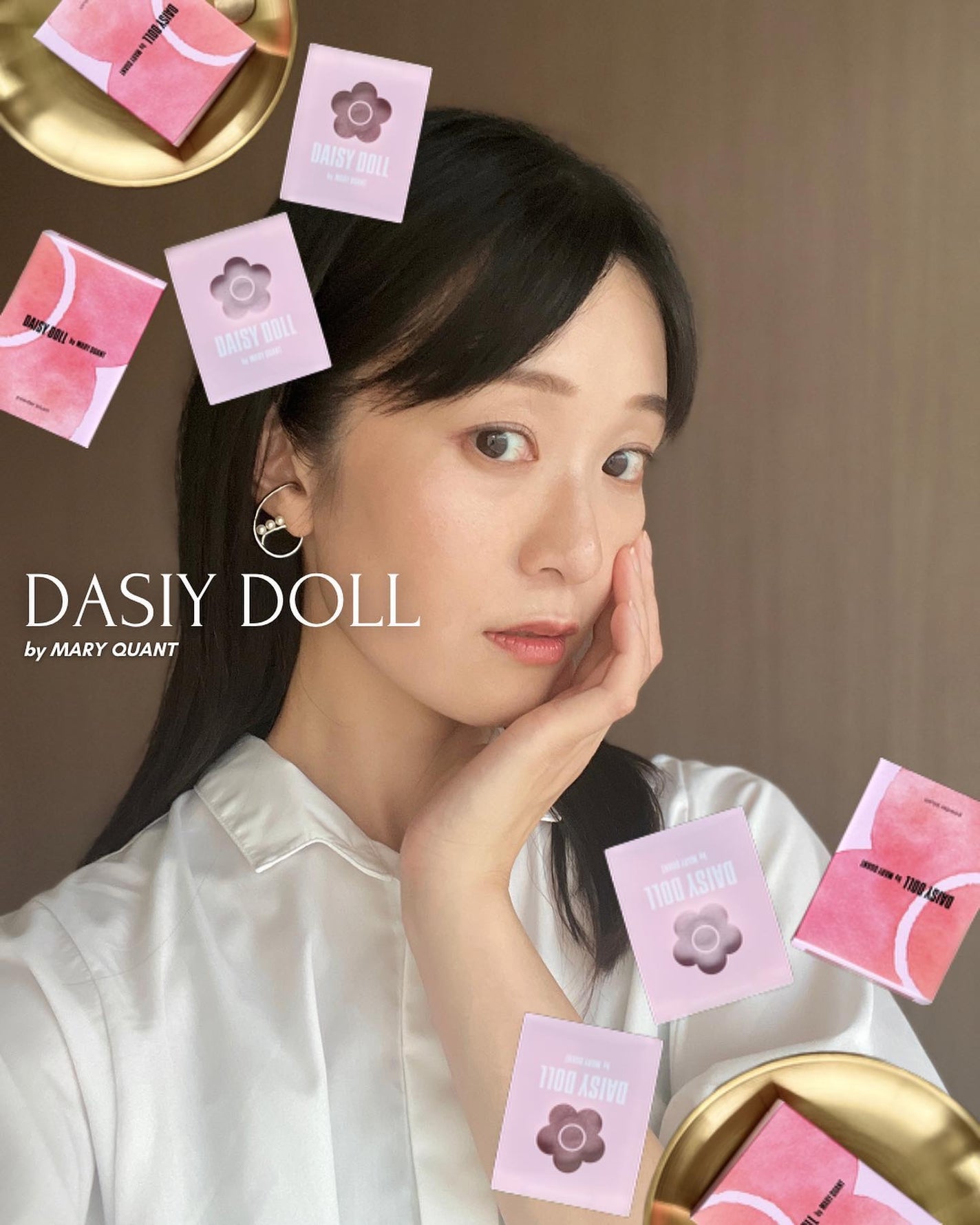 パウダーブラッシュ/DAISY DOLL by MARY QUANT/パウダーチークを使ったクチコミ(1枚目)
