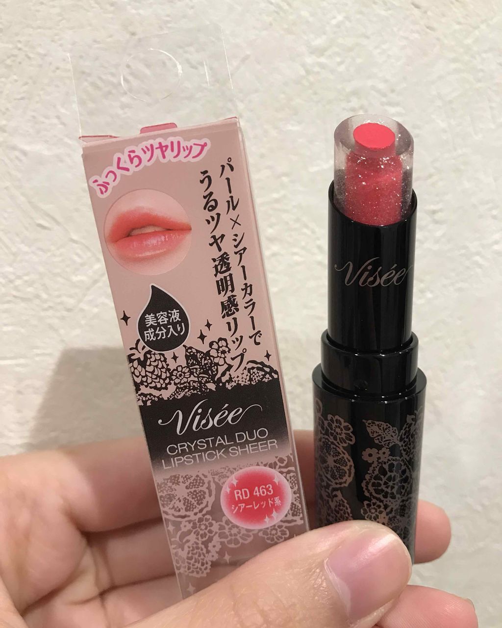 クリスタルデュオ リップスティック シアー/Visée/口紅を使ったクチコミ(1枚目)