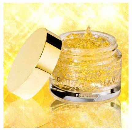 Bellespiani ゴールドジェルクリームのクチコミ「☆初投稿
ABC cosmeで安く売ってあったので購入してみました🎶
中には金箔が入ってい.....」(1枚目)