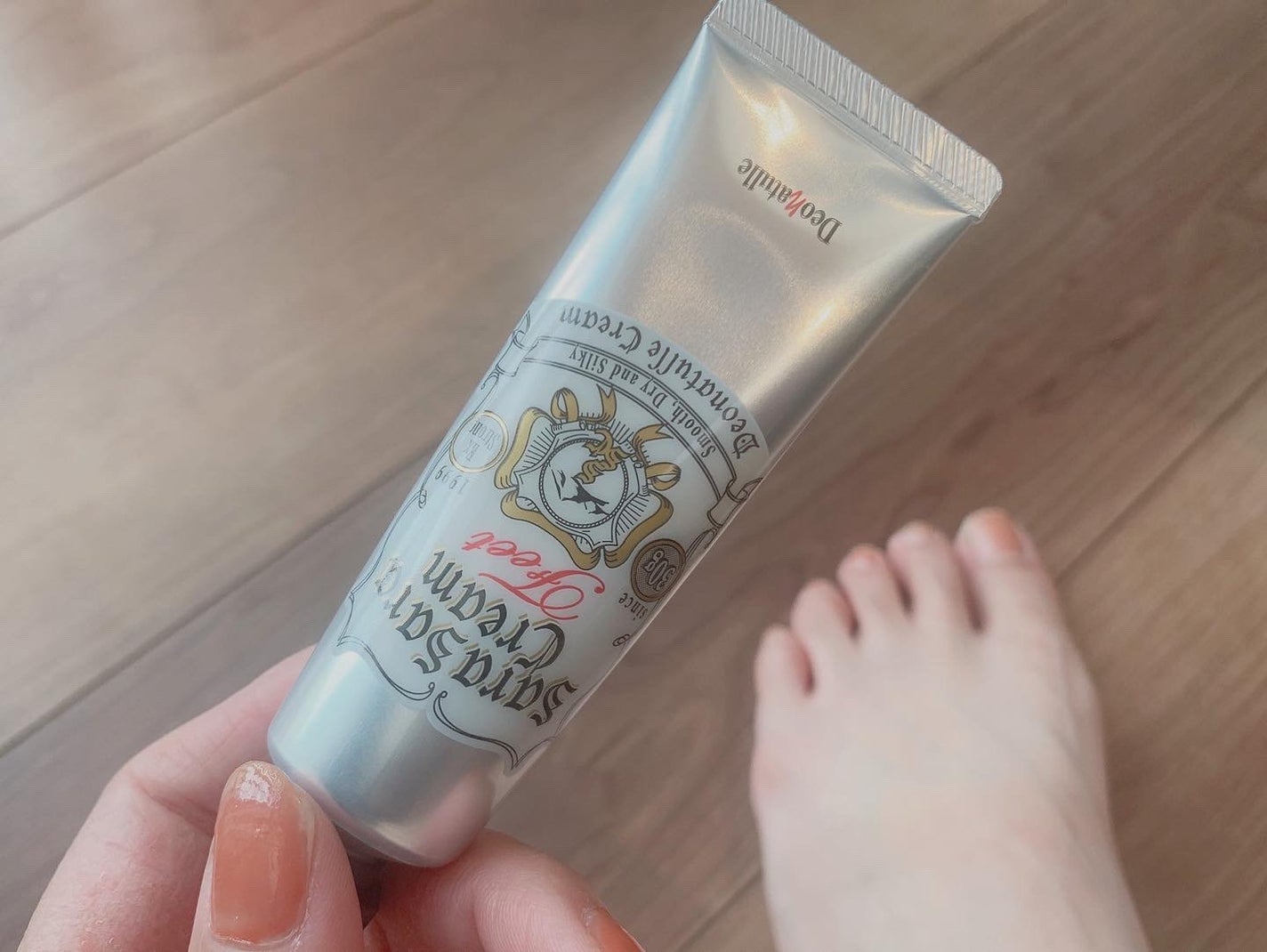 薬用足指さらさらクリーム/デオナチュレ/デオドラント・制汗剤を使ったクチコミ(4枚目)