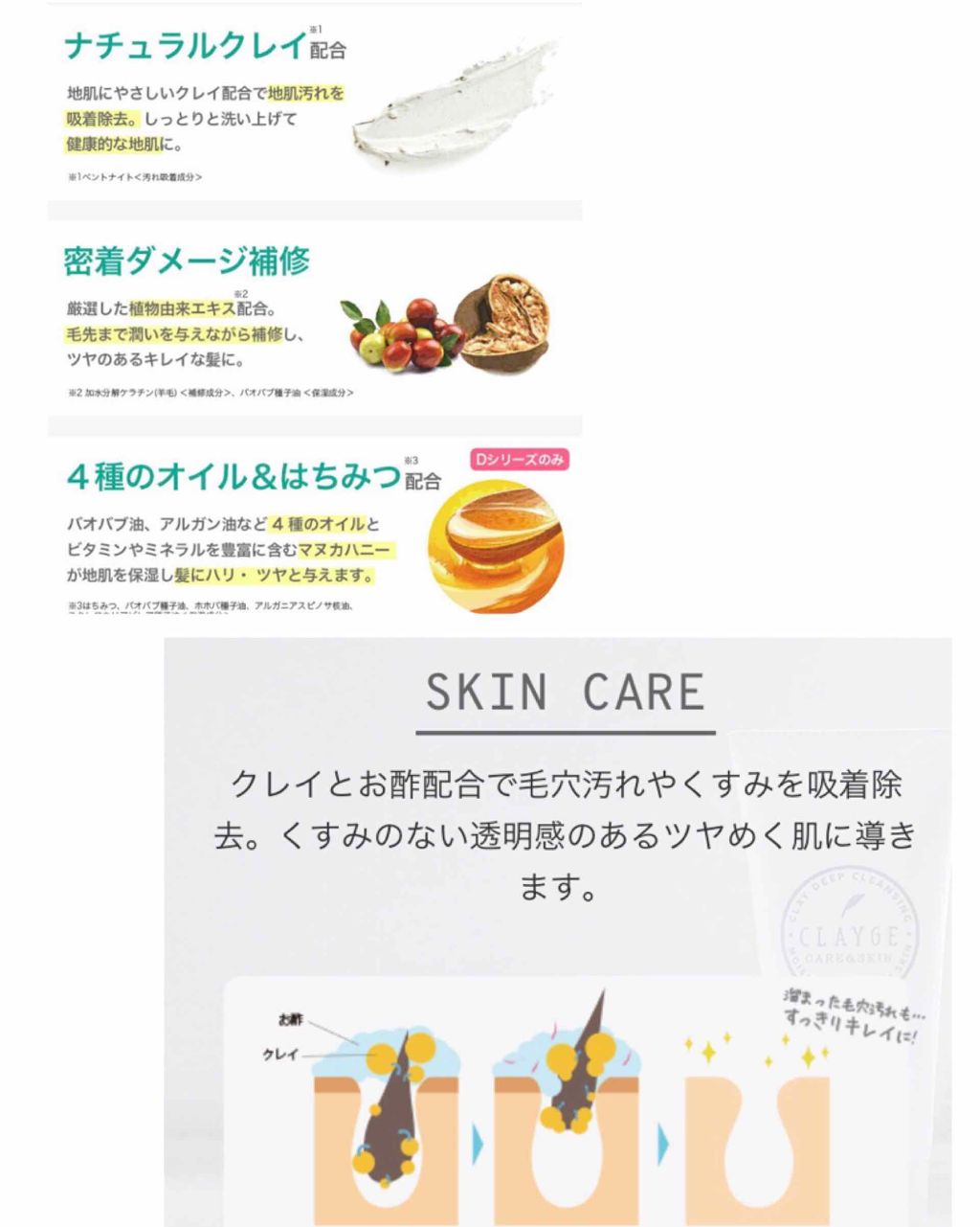 シャンプー/トリートメント SN さらさら/CLAYGE/シャンプー・コンディショナーを使ったクチコミ(2枚目)