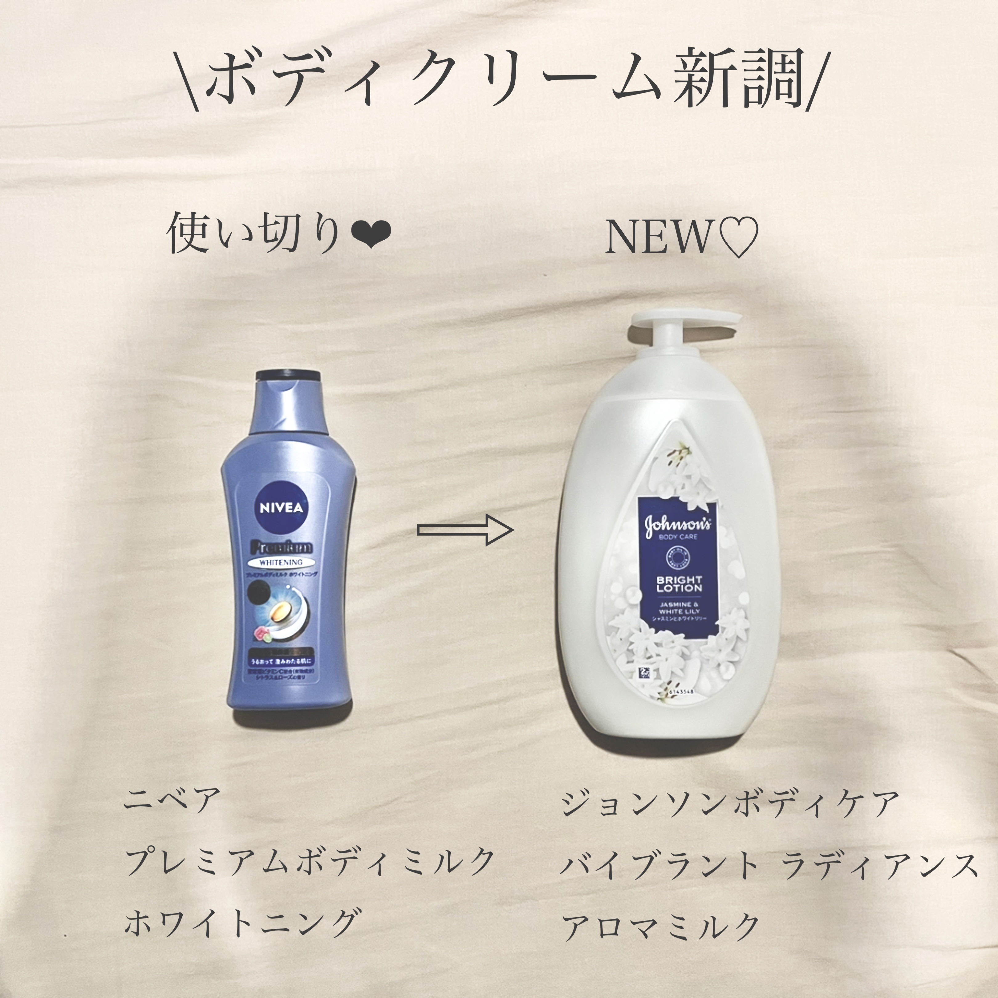 プレミアムボディミルク ホワイトニング【医薬部外品】		/ニベア/ボディミルクを使ったクチコミ（1枚目）