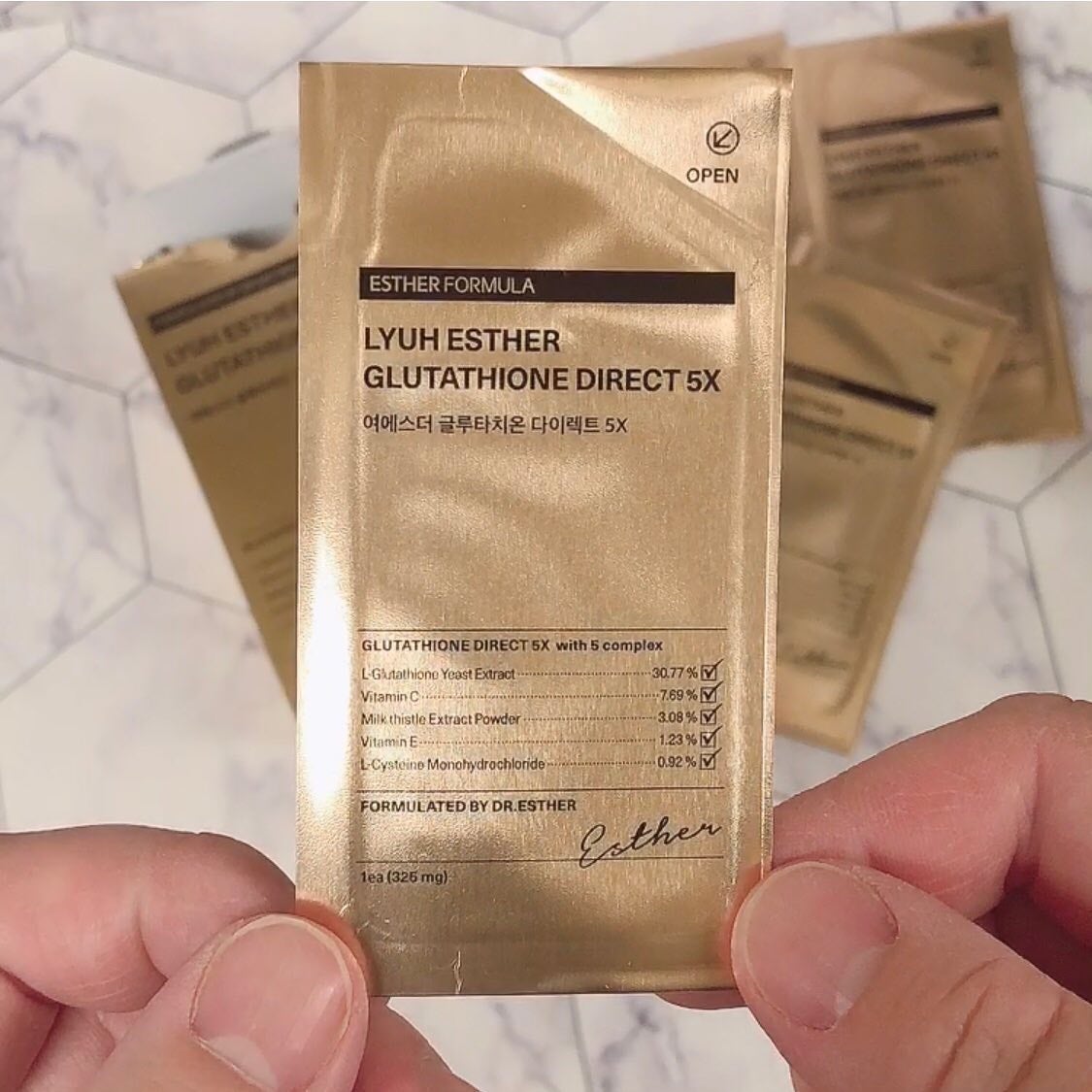 ヨエスターグルタチオンダイレクト5X/ESTHER FORMULA/美容サプリメントを使ったクチコミ(3枚目)