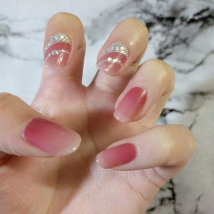 ネイルシール/Qoo10/ネイルシールを使ったクチコミ(2枚目)