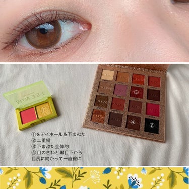 CHARM 16 COLOR EYESHADOW PALETTE/IMAGIC/パウダーアイシャドウを使ったクチコミ（2枚目）