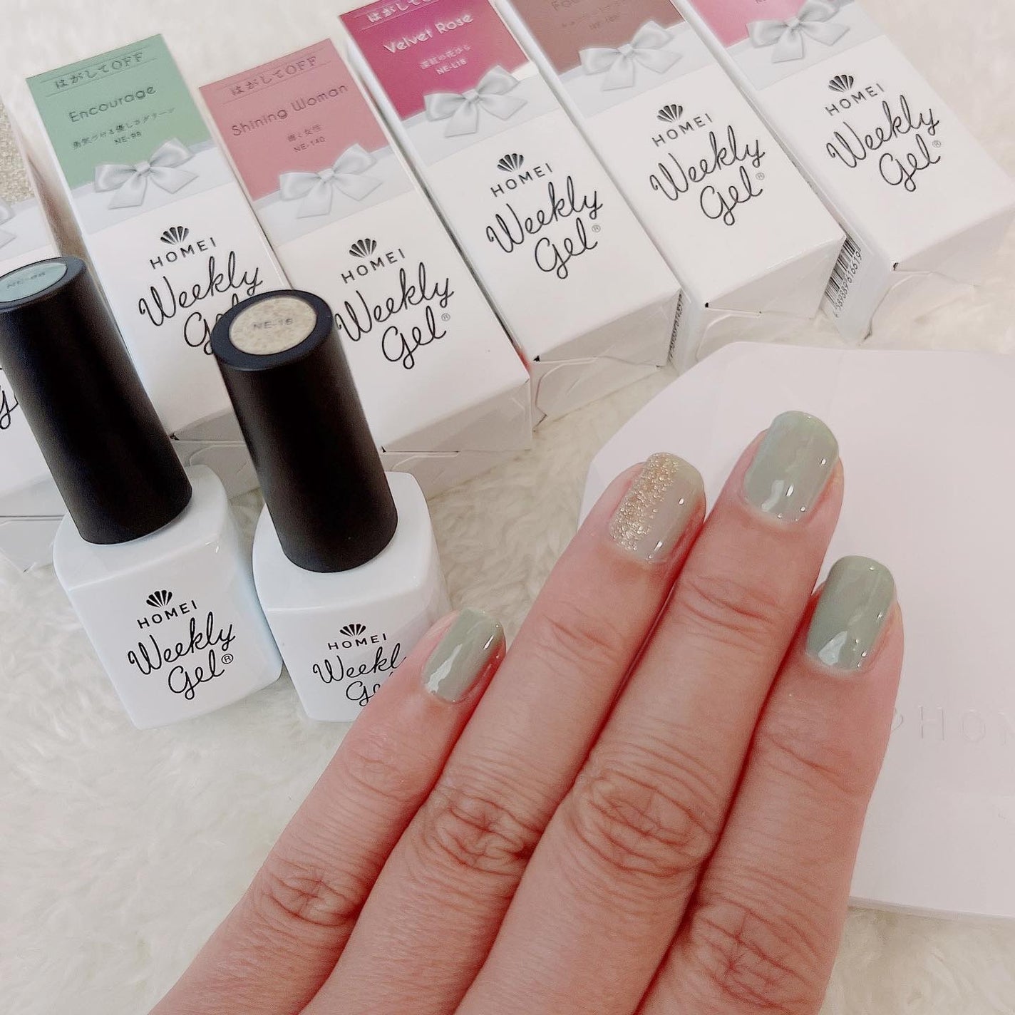 ウィークリージェル/HOMEI/ジェルネイルを使ったクチコミ(4枚目)
