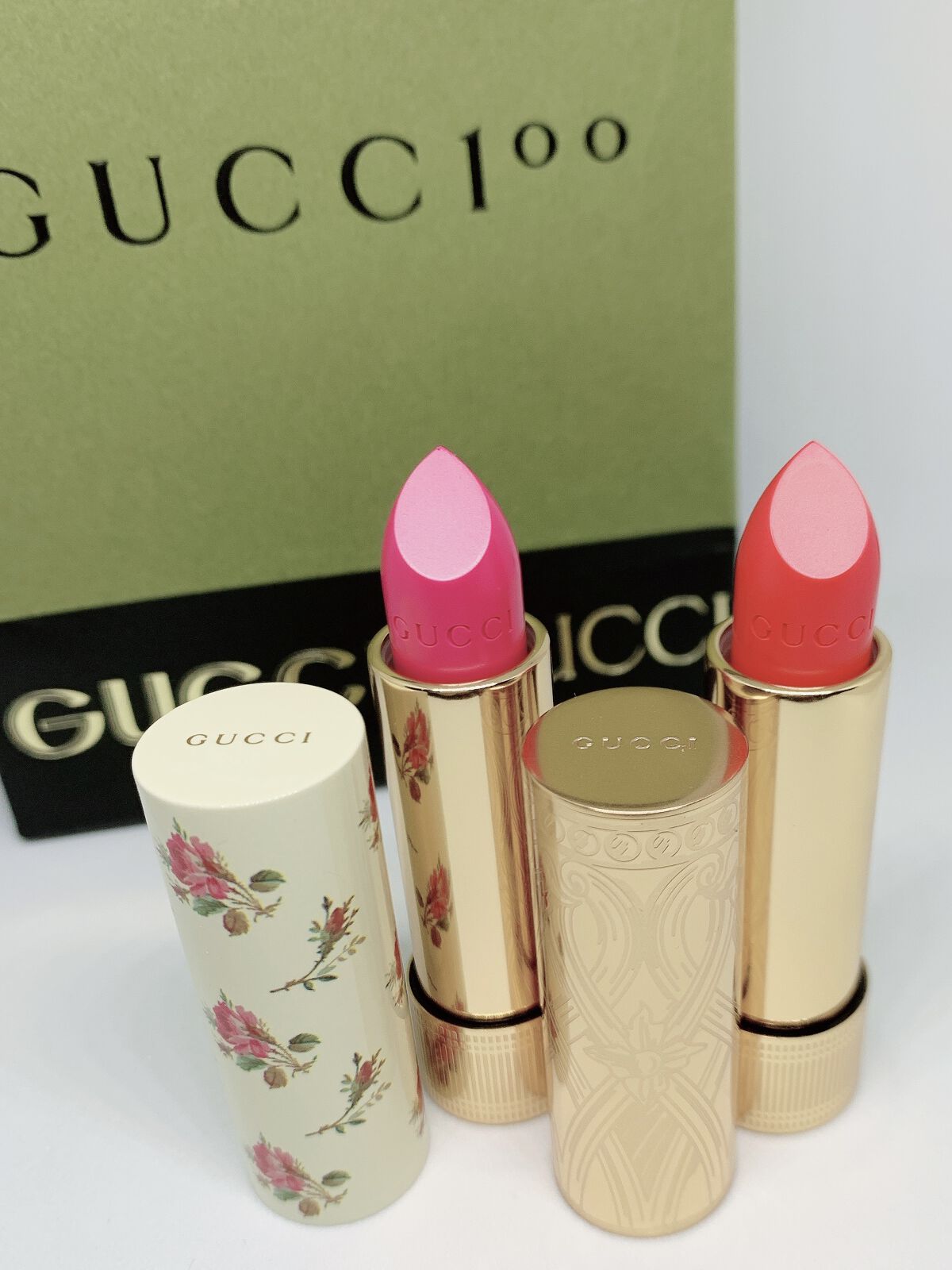 グッチ ルージュ ア レーヴル サタン/GUCCI beauty/口紅を使ったクチコミ（1枚目）