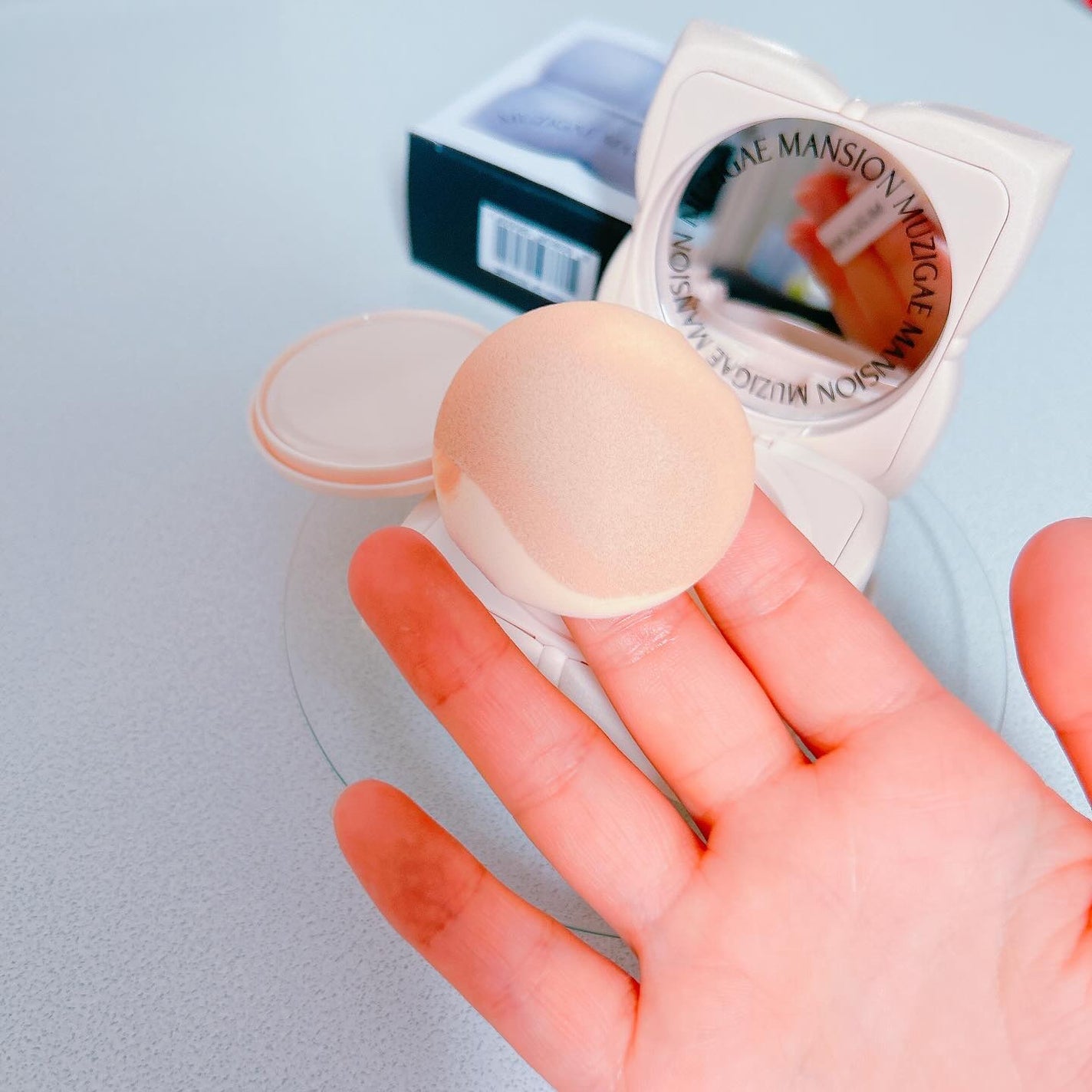 スリックウォータークッション/MUZIGAE MANSION/クッションファンデーションを使ったクチコミ(5枚目)