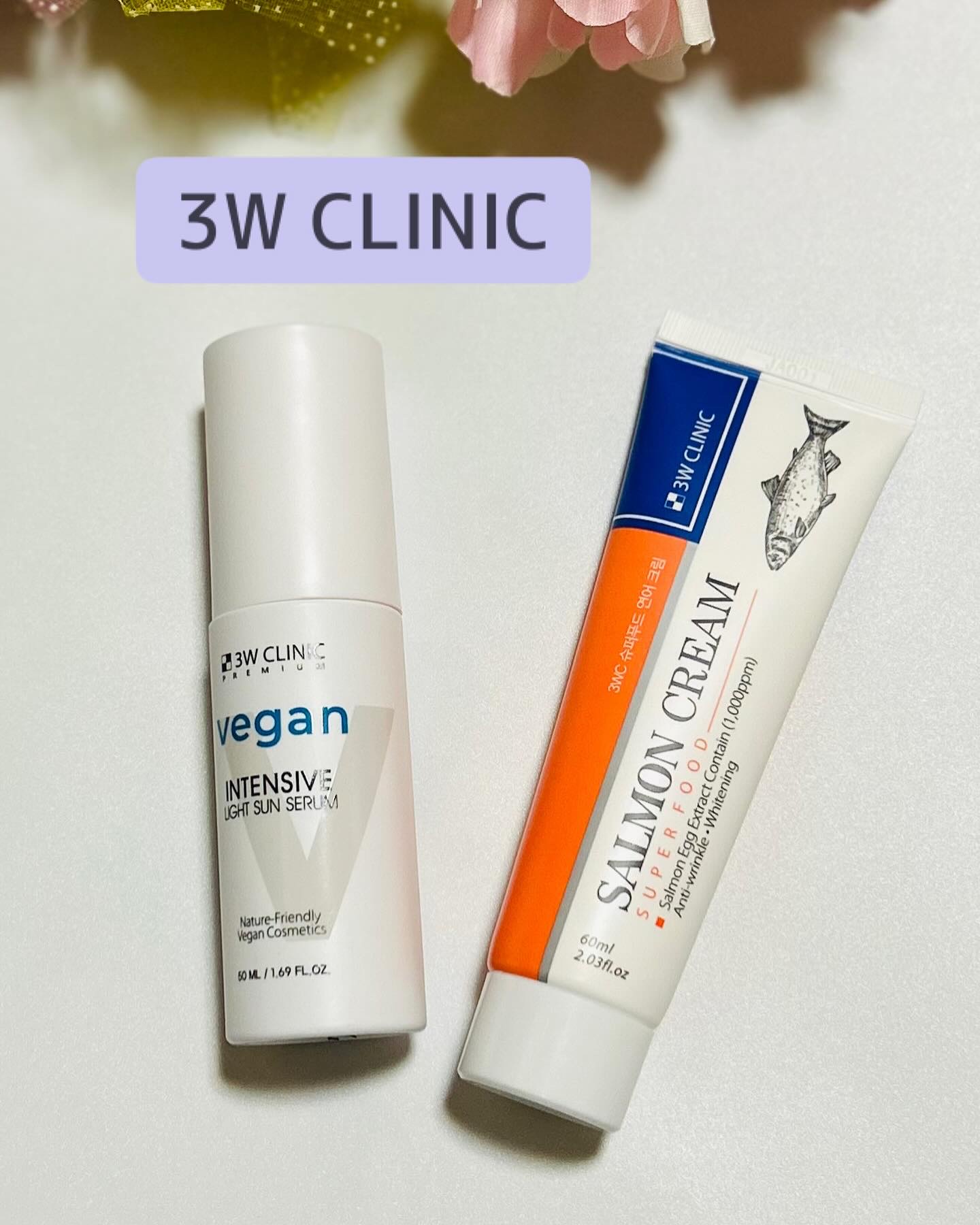 プレミアムヴィーガンインテンシブ ライトサンセラム/3W CLINIC(韓国)/日焼け止めミルクを使ったクチコミ（1枚目）