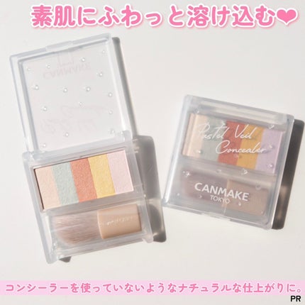 パステルヴェールコンシーラー/キャンメイク/パレットコンシーラーを使ったクチコミ(10枚目)