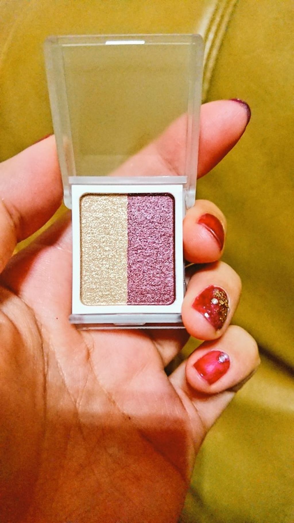 アイカラー2色タイプ/無印良品/アイシャドウパレットを使ったクチコミ（2枚目）