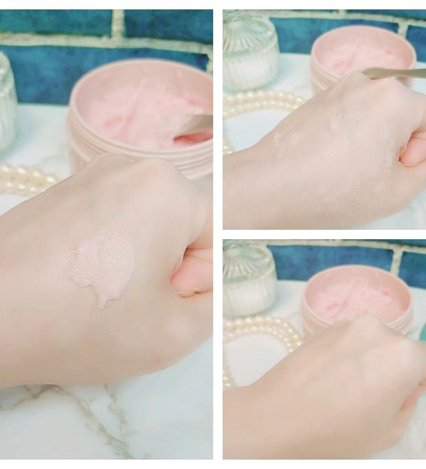 Q+Me スウィート ボム タラソ スクラブ/AGARISM/バスト・ヒップケアを使ったクチコミ(4枚目)