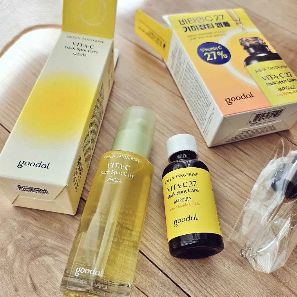 グリーンタンジェリン ビタC ダークスポットケアセラム/goodal/美容液を使ったクチコミ(1枚目)