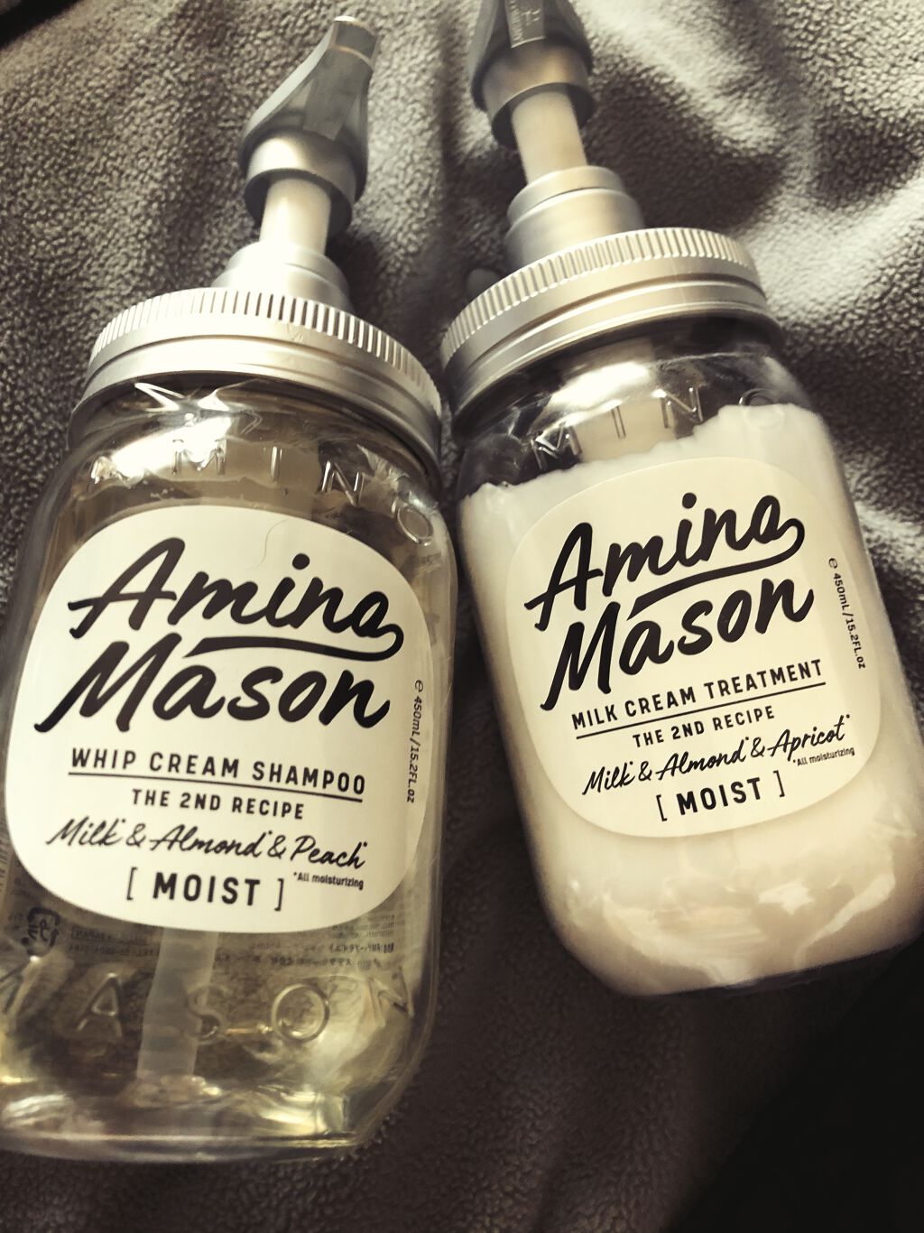 アミノメイソン ディープモイスト ホイップクリーム シャンプー/ミルククリーム ヘアトリートメント/アミノメイソン/市販シャンプーを使ったクチコミ（1枚目）