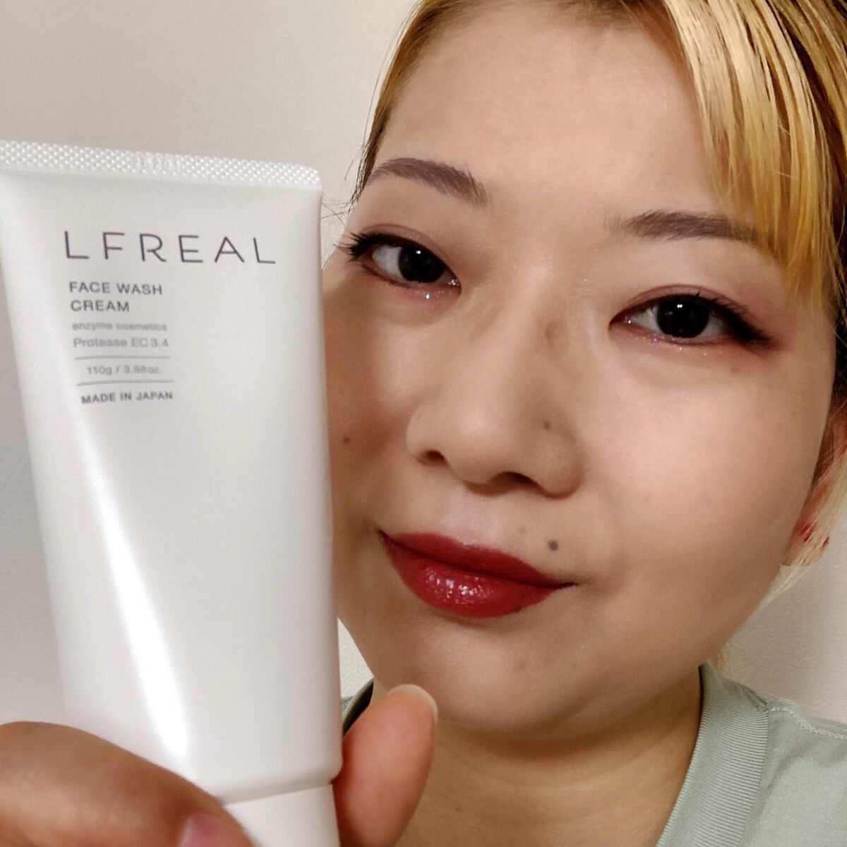 フェイスウォッシュクリーム/LFREAL/洗顔フォームを使ったクチコミ（1枚目）