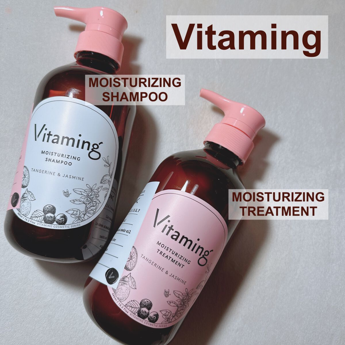 モイストシャンプー/トリートメント(タンジェリン&ジャスミンの香り)/Vitaming/市販シャンプーを使ったクチコミ(1枚目)