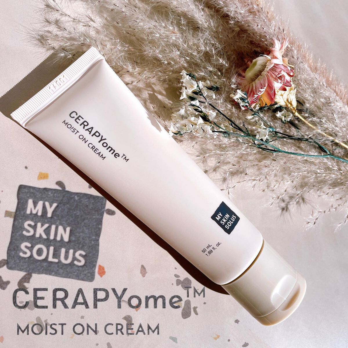 CERAPYome Moist On Cream/my skin solus/フェイスクリームを使ったクチコミ（1枚目）