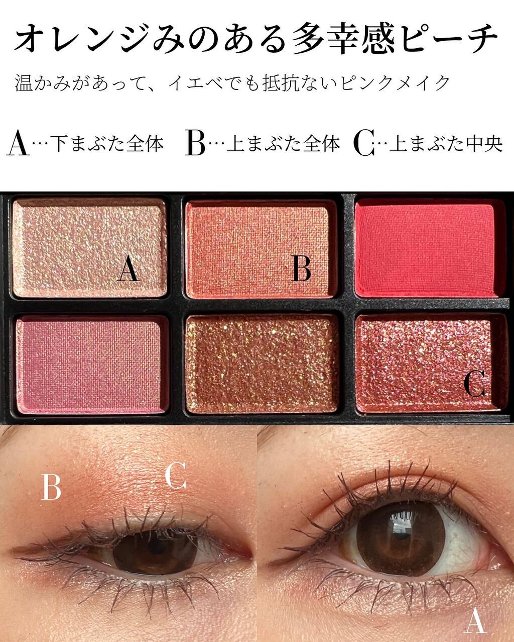 アンラップド ミニアイシャドーパレット ORGASM /NARS/アイシャドウパレットを使ったクチコミ(3枚目)