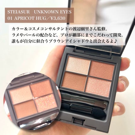 アンノウンアイズ/STEIASUR(ステイアシュール)/アイシャドウパレットを使ったクチコミ(4枚目)
