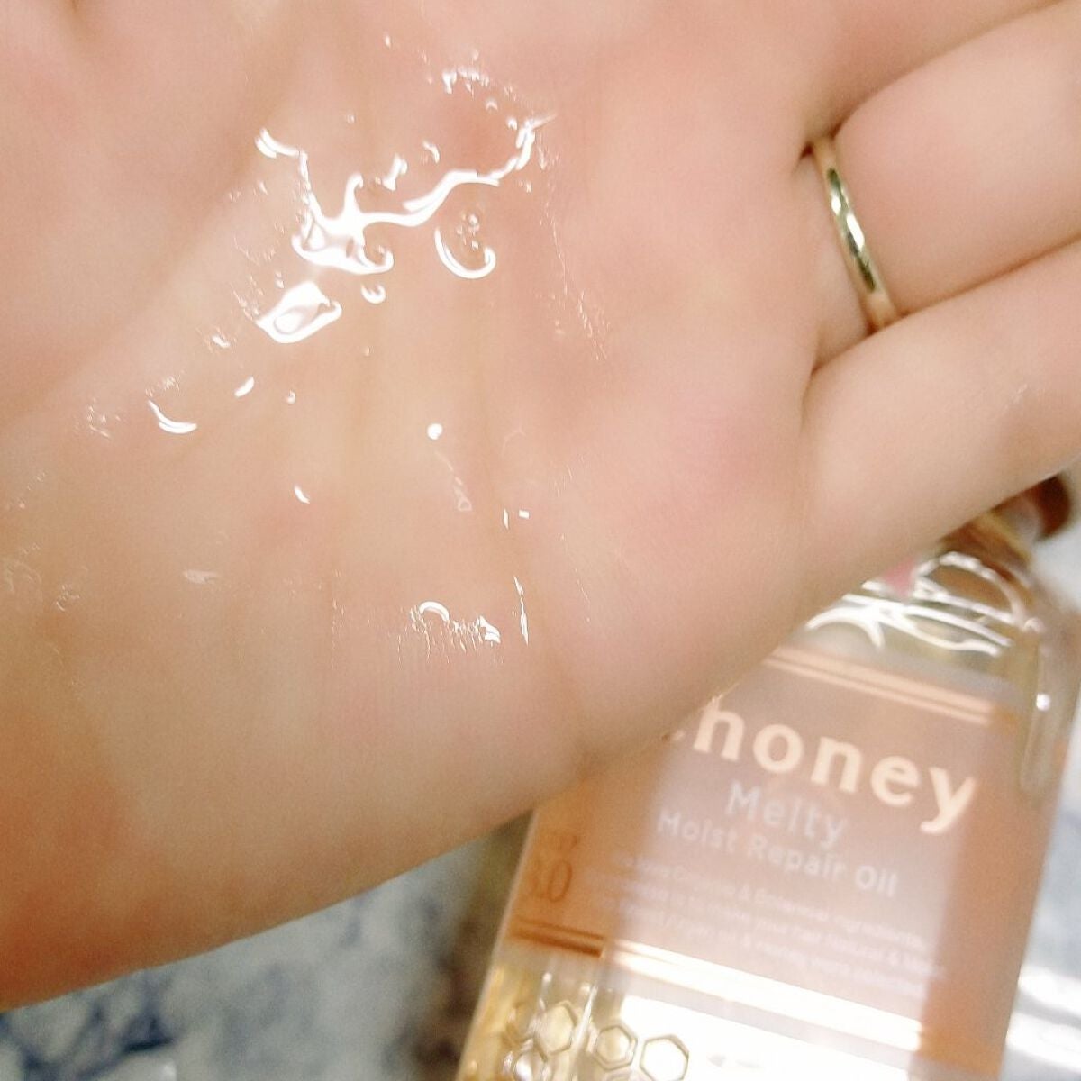 &honey メルティ モイストリペア ヘアオイル 3.0/&honey/ヘアオイルを使ったクチコミ(3枚目)