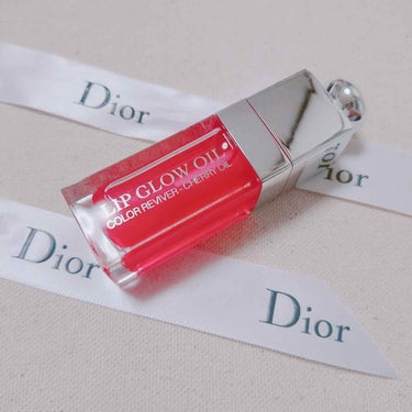 ディオール アディクト リップ グロウ オイル 015 チェリー/Dior/リップグロスを使ったクチコミ（1枚目）