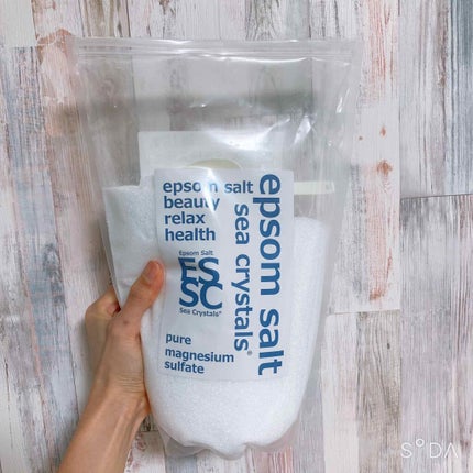 シークリスタルス エプソムソルト オリジナル/sea crystals/無機塩系入浴剤を使ったクチコミ(1枚目)