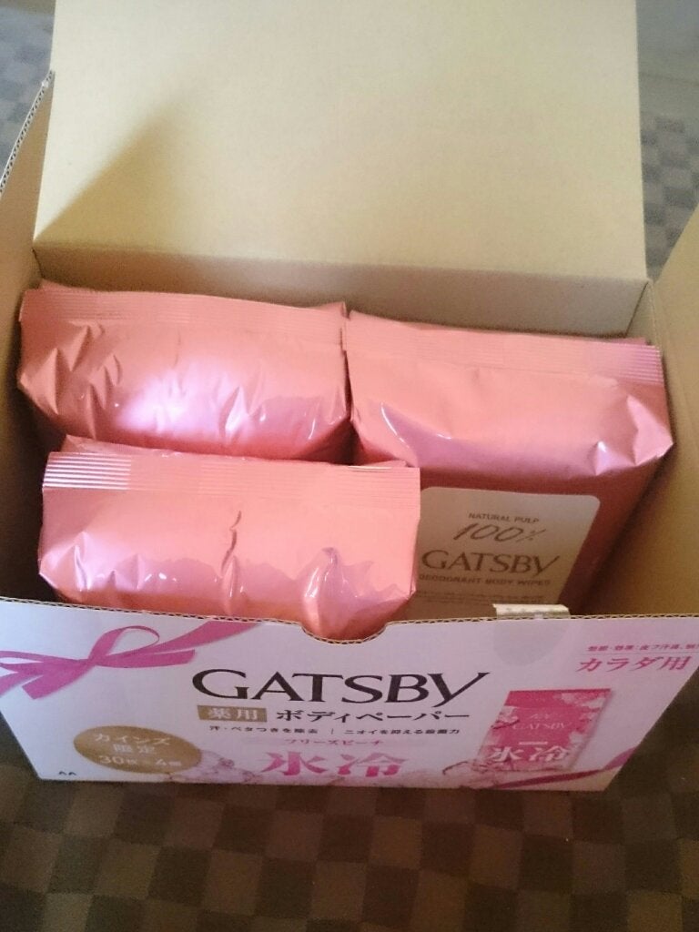 アイスデオドラント ボディペーパーN フリーズピーチ/ギャツビー/ボディシートを使ったクチコミ(4枚目)