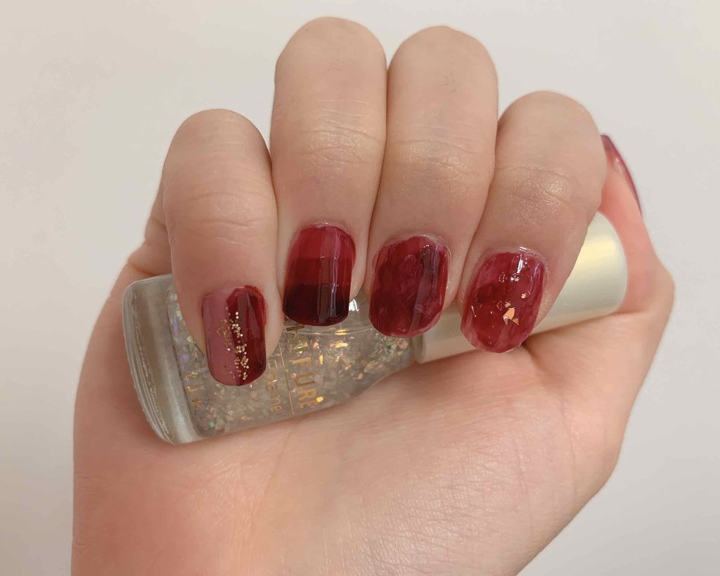 サージュ 水性ネイル ベースコート/セリア/ネイルベースコートを使ったクチコミ（1枚目）