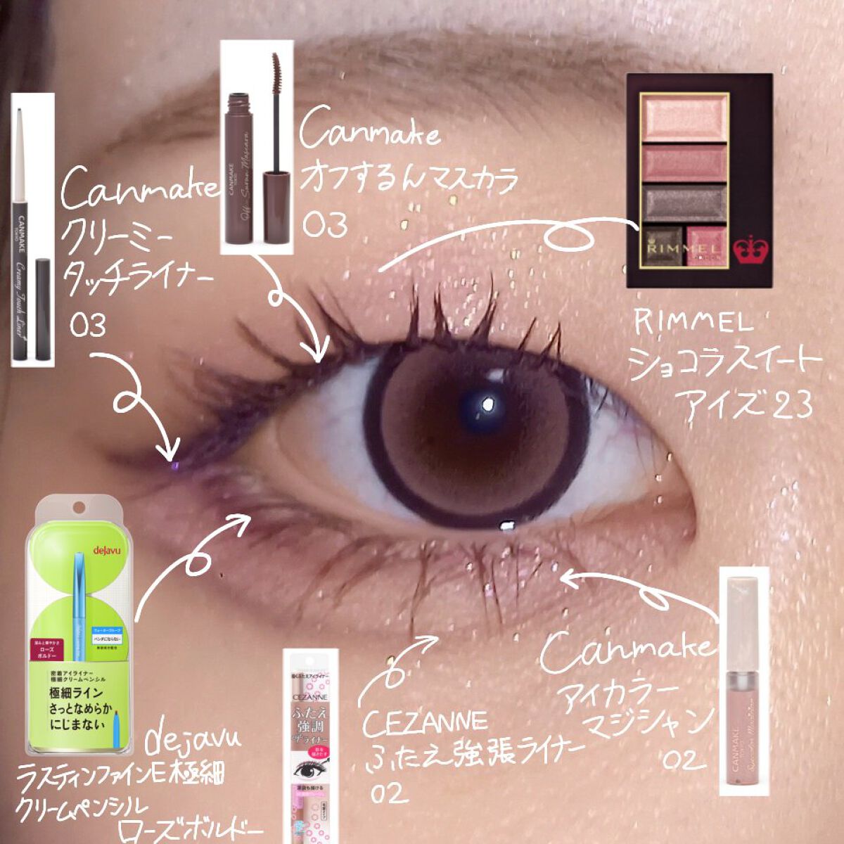 ショコラスウィート アイズ/リンメル ロンドン/アイシャドウパレットを使ったクチコミ（2枚目）