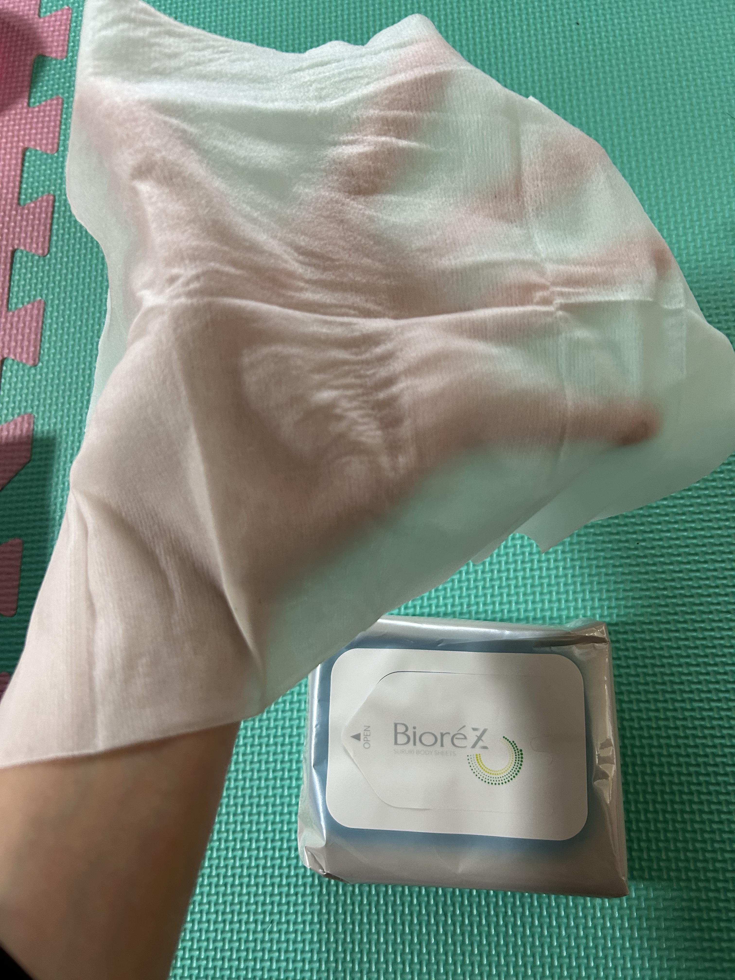 ビオレZ するり肌感シート/ビオレ/ボディシートを使ったクチコミ（3枚目）