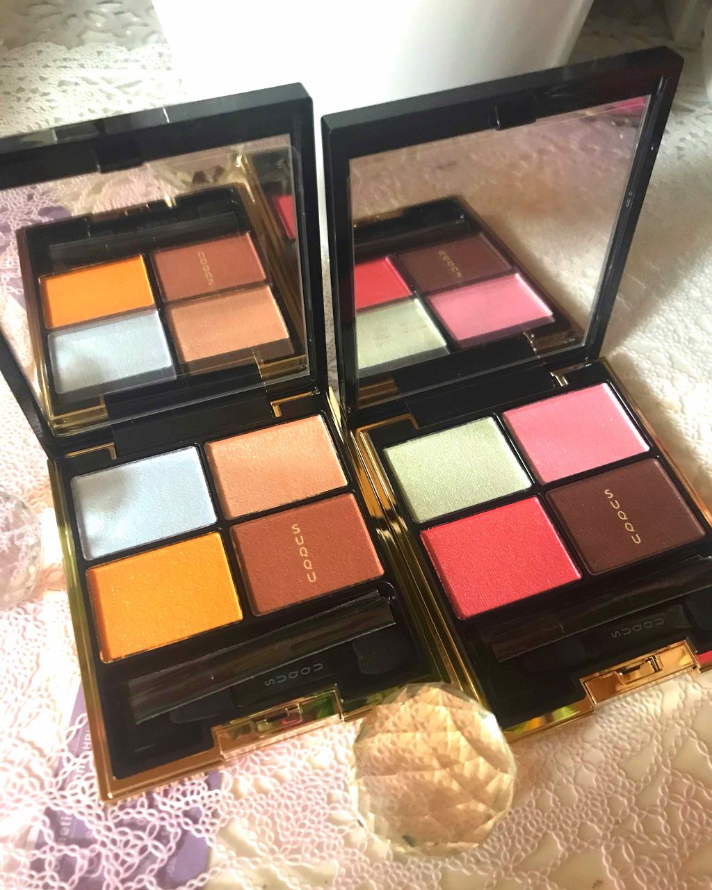 デザイニング カラー アイズ 124 透葵陽 -TOUKIYOU（限定）/SUQQU/アイシャドウパレットを使ったクチコミ（1枚目）